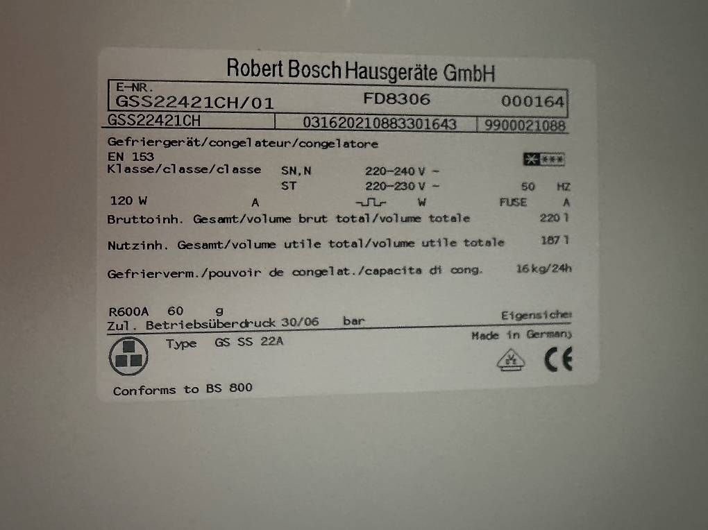 Bosch Congélateurs: Gefrierschrank Bosch – D'occasion à Teufen AR par Hero2025 4