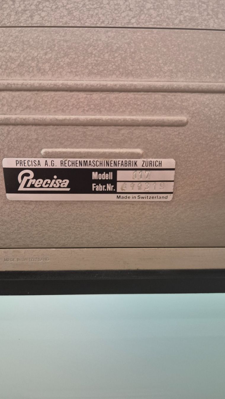Tutte le macchine: Precisa Rechenmaschine Vintage – Usato da Stettlen venduto da kur_ss2z 1