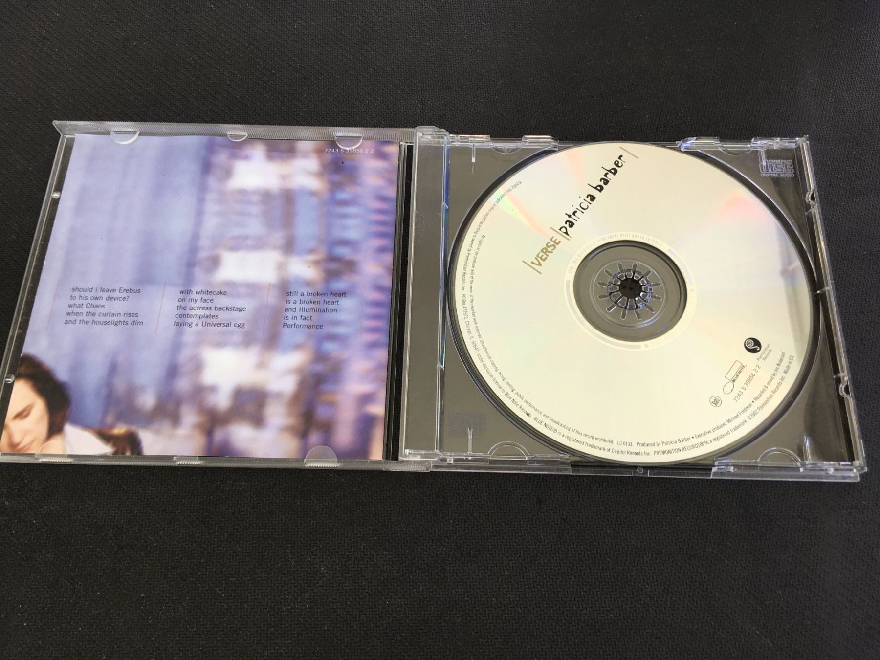 CD: Verse - Patricia Barber -CD- – Usato da St.Gallen venduto da MedienJoe 1