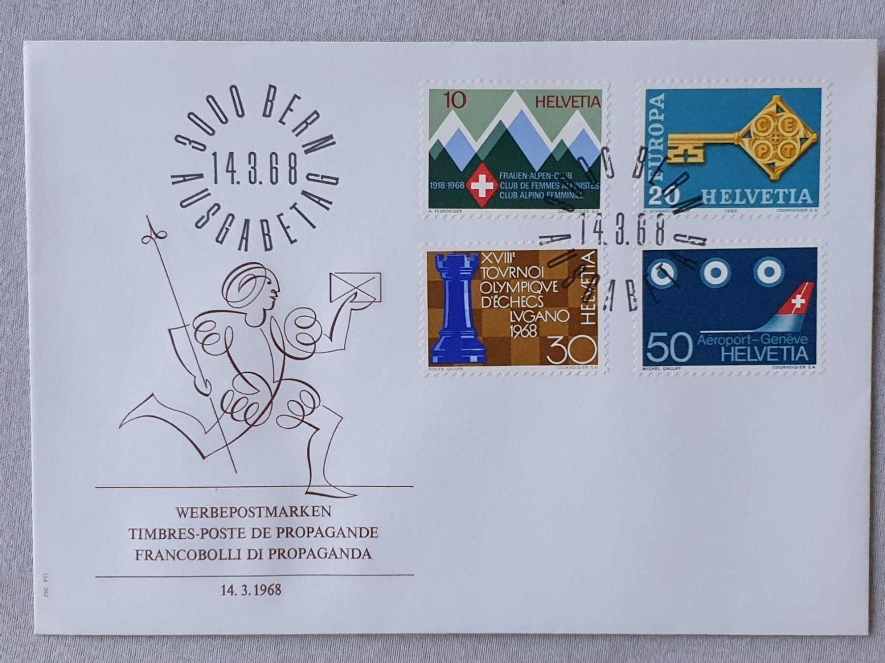 Tutti i francobolli: (70) «Werbemarken I»  1968 – Usato da Schwarzhäusern venduto da Inot3 9