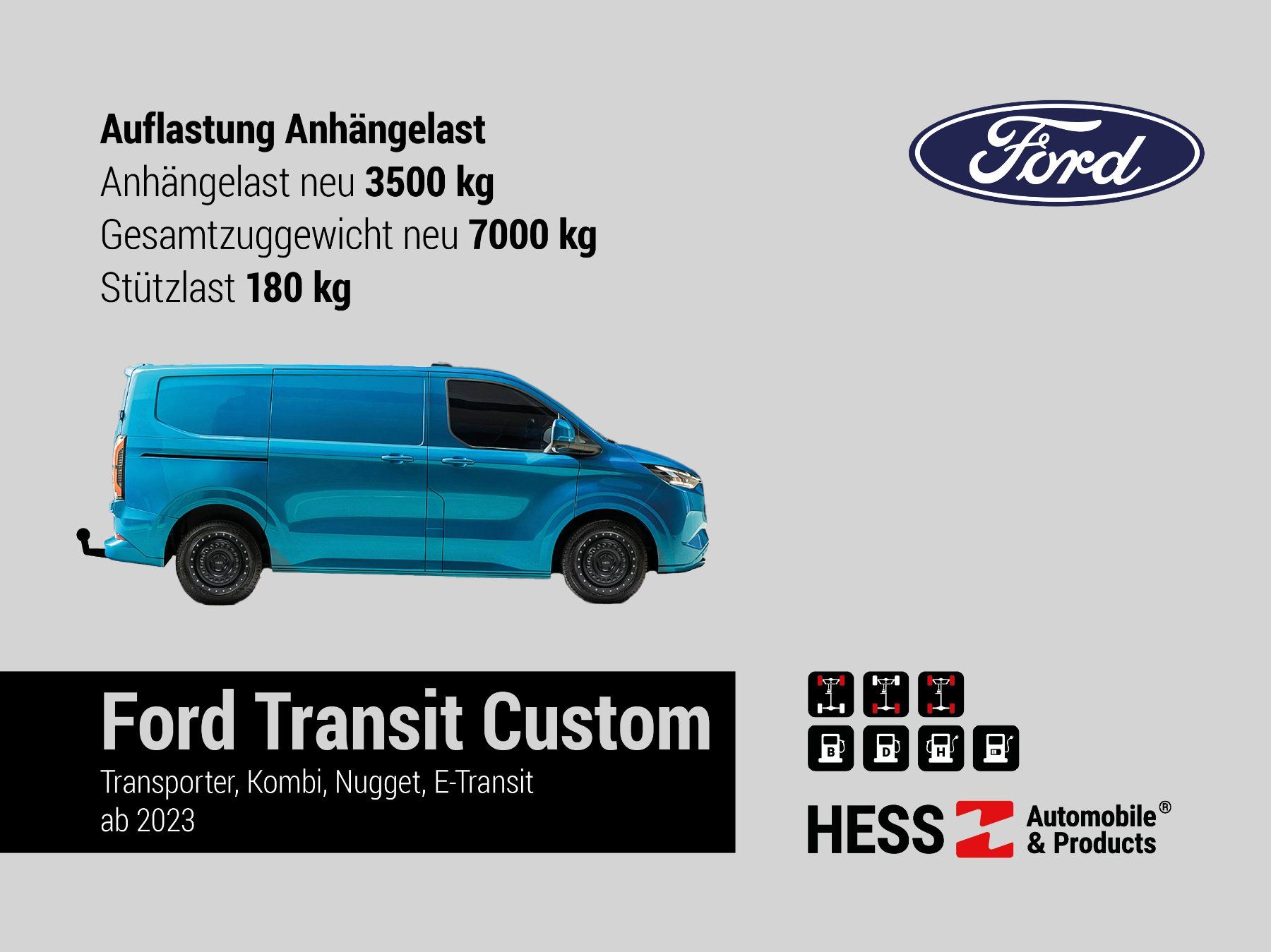 Ford Transit Anhangelast 3500