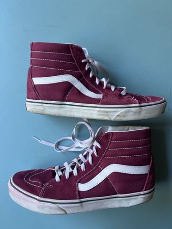 Vans Sk8-Hi Sneaker, Grösse 43, Bordeaux Rot