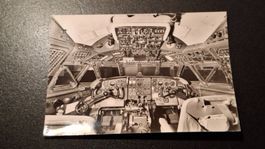 AK *Cockpit Caravelle Swissair* s/w Swissair Photo AG