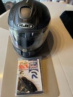 HJC Motorradhelm schwarz mit Sonnenvisier gebraucht Gr.XL