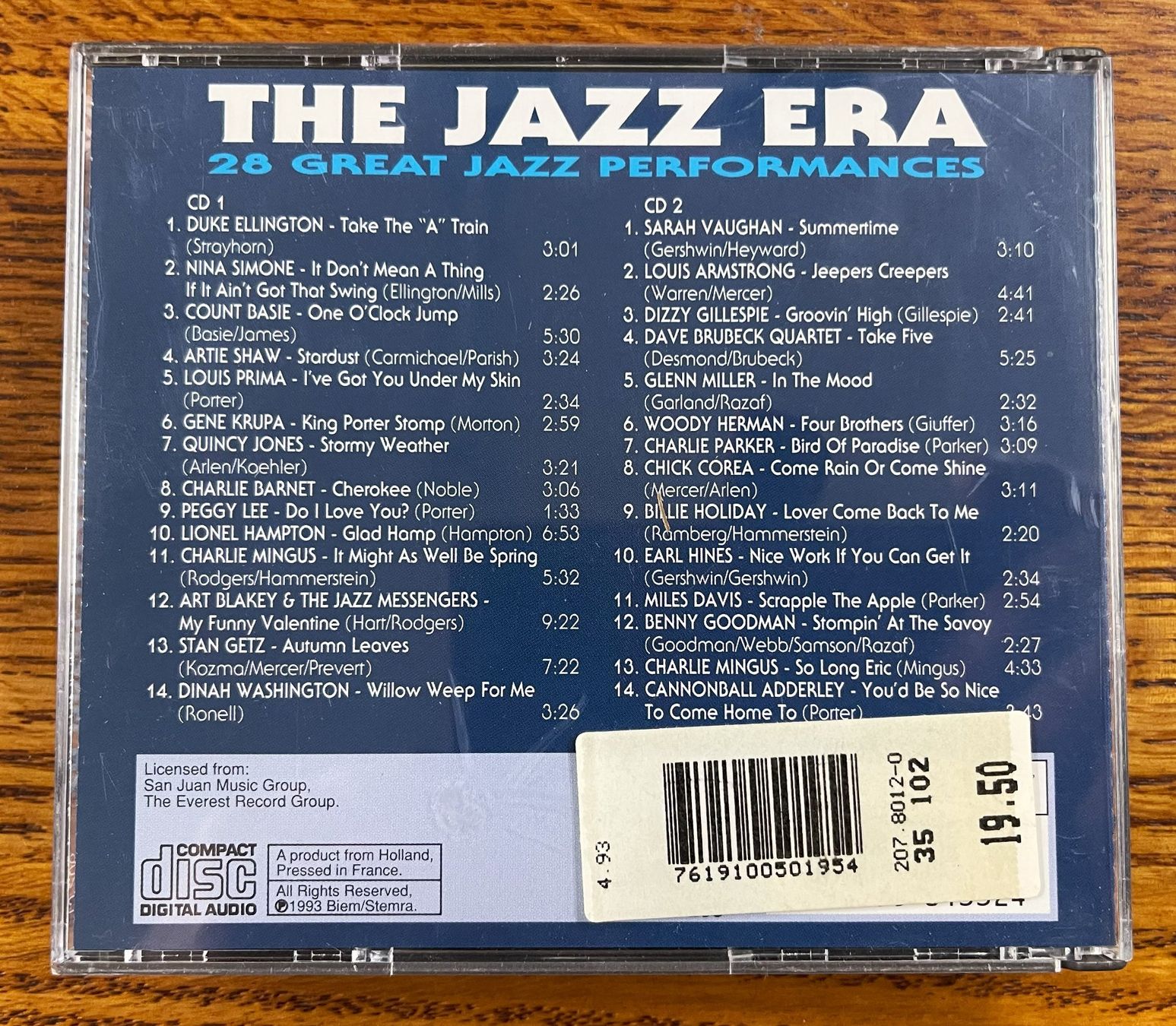 CD: 2CD-BOX: The Jazz Era – Usato da Oftringen venduto da Vucki 2