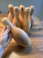 Bowling Kegel Holzkegel Vintage