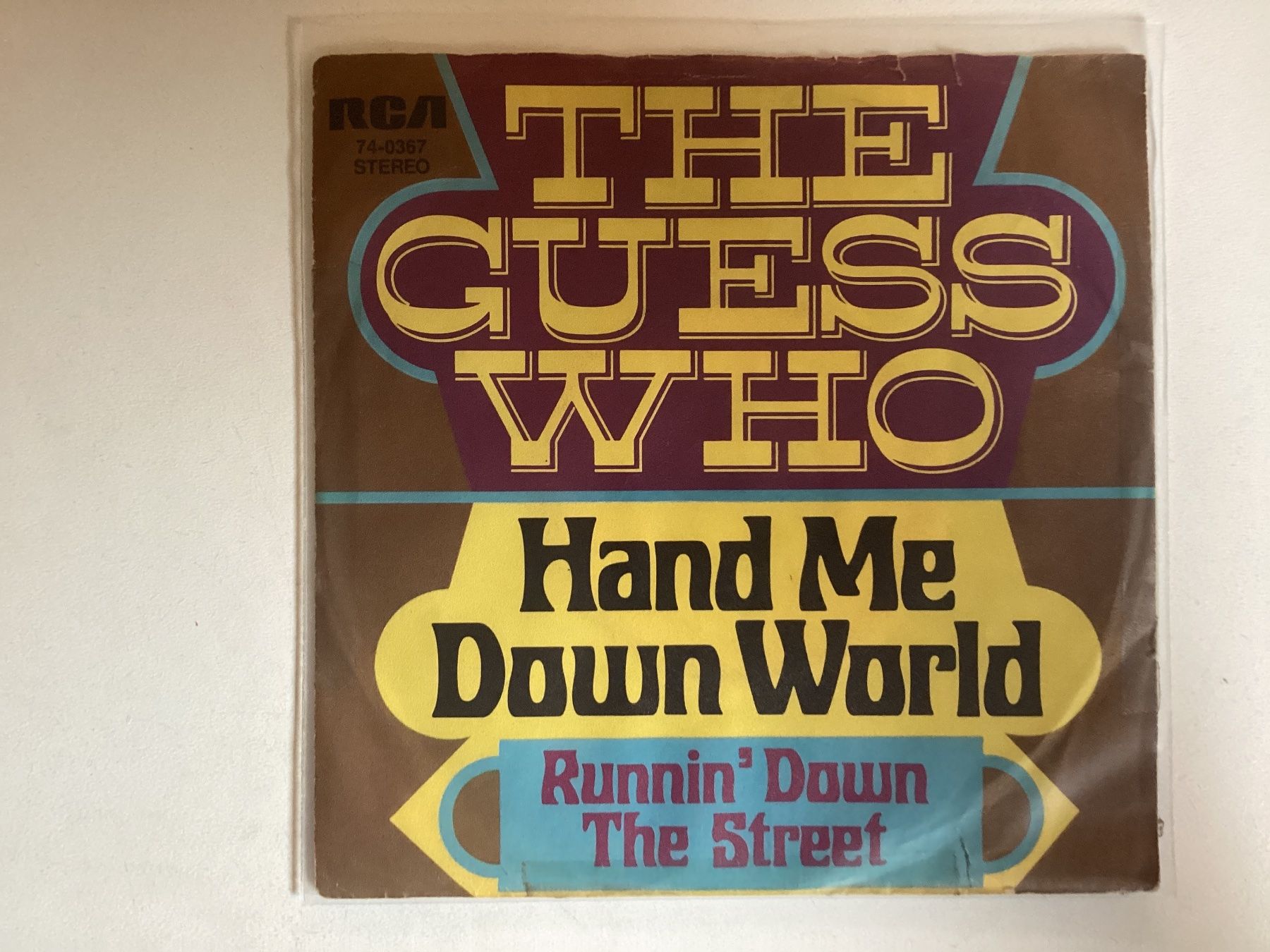 Dischi in vinile: Guess Who Single - Hand Me Down World – Usato da Gutenswil venduto da Hamzian