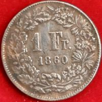 1 Franken 1860 (Replica) Kein Original