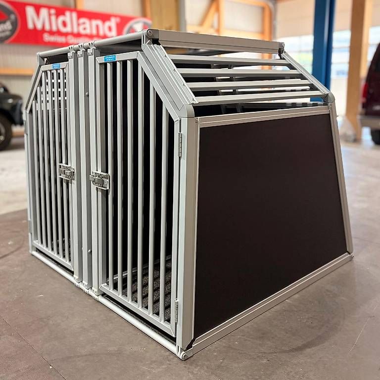 Käfige, Transport & Sicherheit: Doppel-Hundebox aus Aluminium – Gebraucht aus Schangnau von and_xr5x 2
