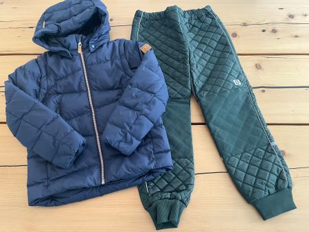 2in1 Reima Daunenjacke / Jacke 128 & Neue Mikk-L Thermohose