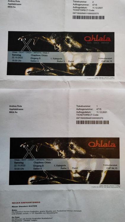 OHLALA Rising Phoenix 1. KATEGORIE 1. REIHE 2 Eventtickets | Kaufen auf ...