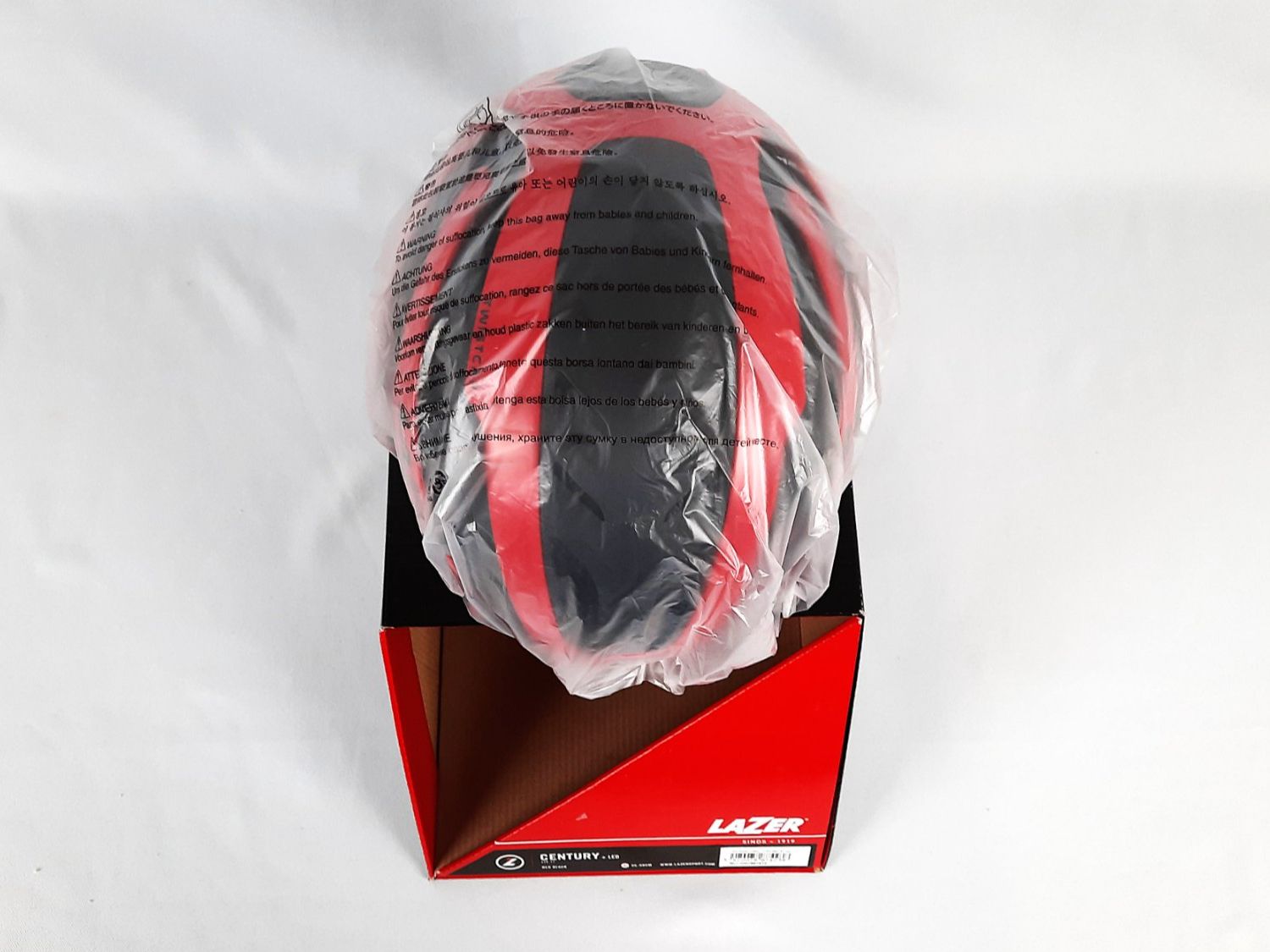 Caschi: LAZER-Sport-Century-Helmet-Rot – Nuovo (secondo la descrizione) da Beinwil am See venduto da Restwert_Beinwil 9