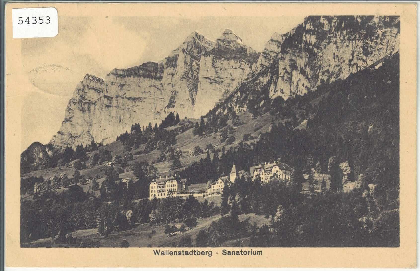 Cartoline postali: Wallenstadtberg - Sanatorium – Usato da Ettingen venduto da Kartenplanet