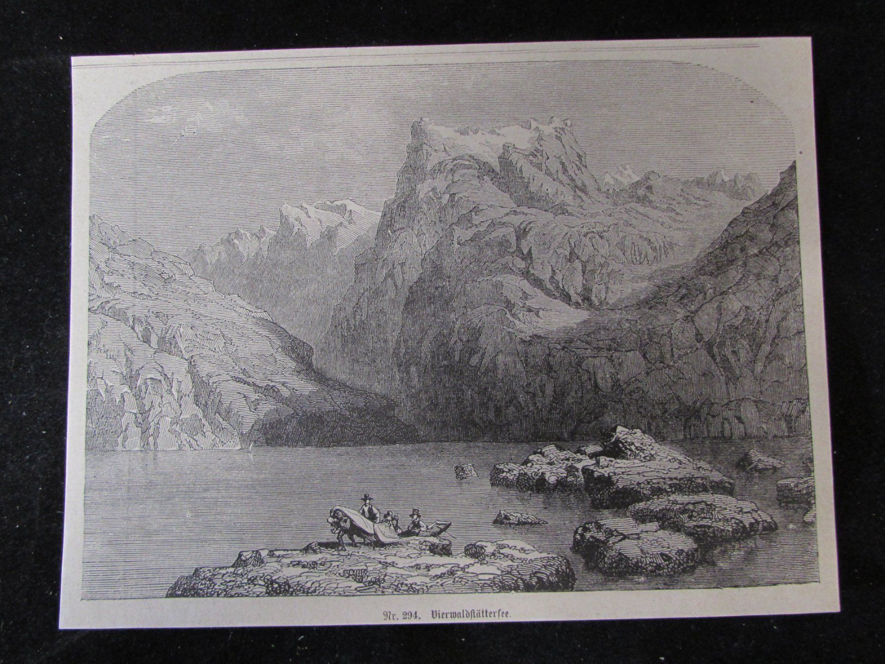 Incisioni: Vierwaldstättersee,19.Jh. – Usato da Walchwil venduto da Shells1 7