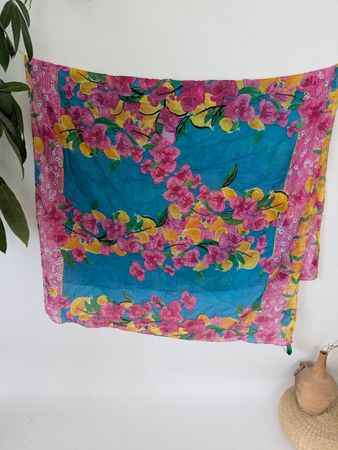 Tuch Antica Sartoria blumig 180x108cm 100% Baumwolle neu
