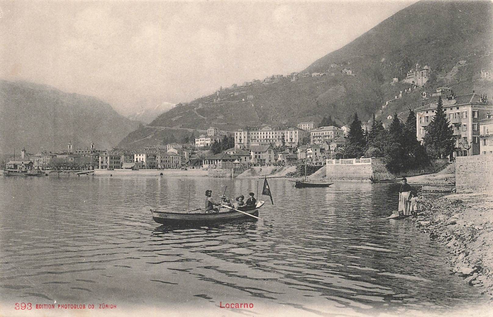 Cartoline postali: Locarno barca – Usato da Biasca venduto da Blenio71
