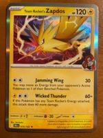 Pokemon Team Rocket's Zapdos Holo (Versand gratis)