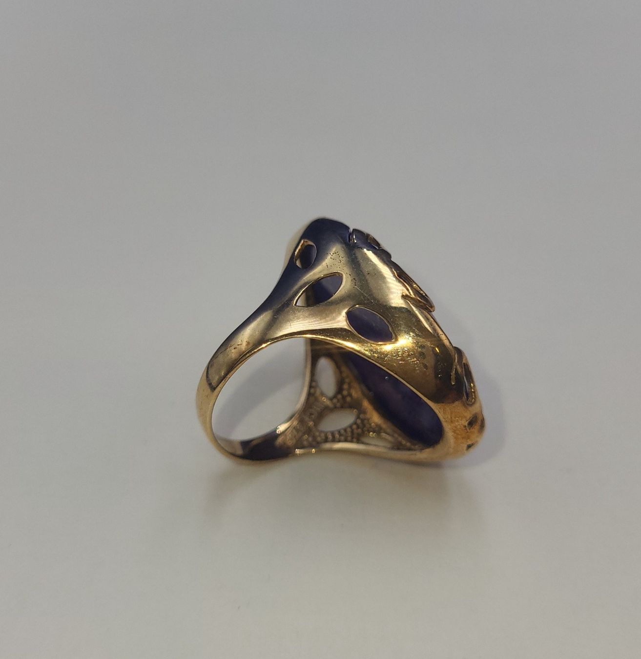 Ringe: 375 Massiv Gold Ring Mit Lapislazuli – Gebraucht aus Wald ZH von Aniade 7