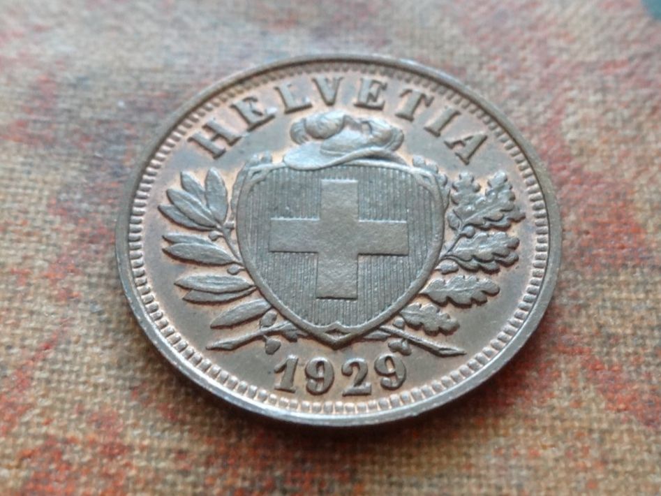 Tutti le monete: 2 Rp. 1929   (D) – Usato da Romanel-sur-Lausanne venduto da Swift13