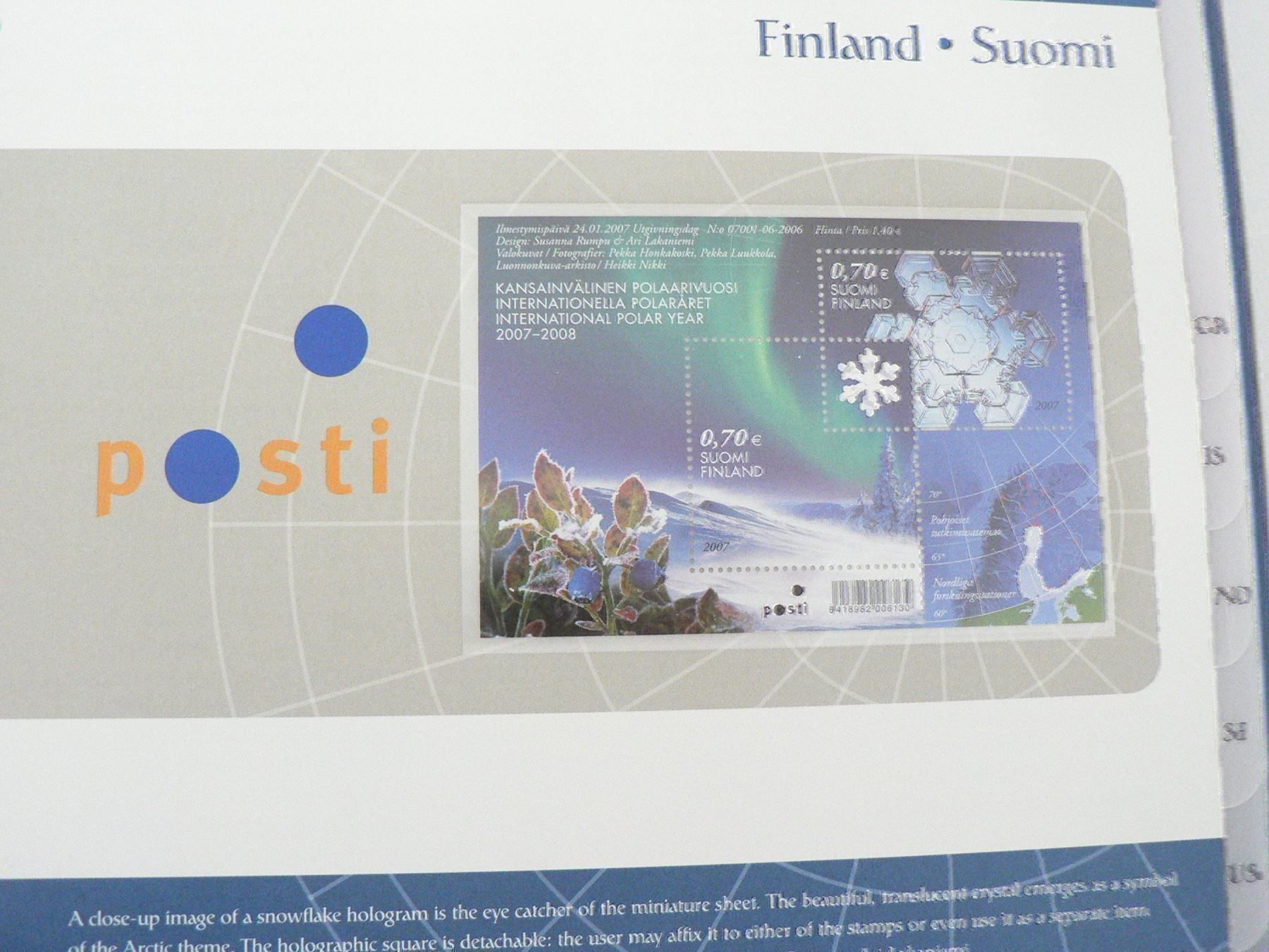 Tutti i francobolli: 2007 Folder International Polar Year – Nuovo e nell'imballaggio originale da Lausanne venduto da leinad012 5