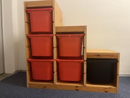 IKEA TROFAST Regal , 94x44x91 cm, mit 6 Boxen