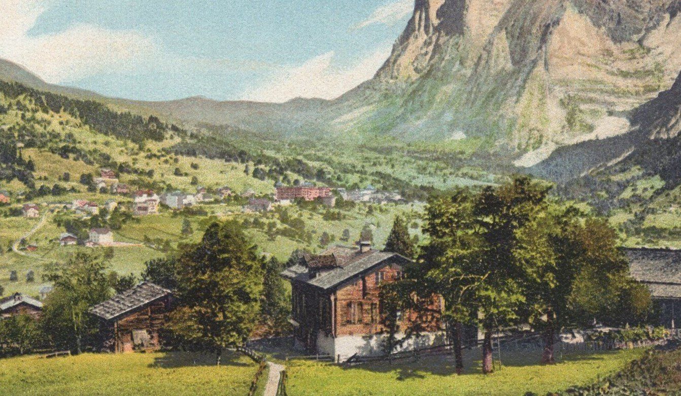 Cartoline postali: Grindelwald mit Wetterhorn – Usato da Aarau venduto da kufi44 1