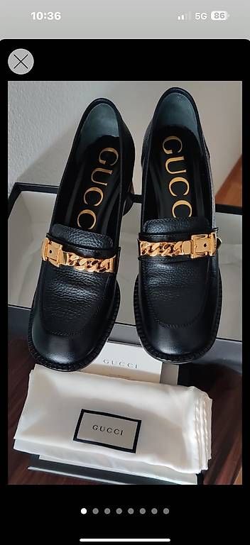 Scarpe da donna: Gucci Sylvie Chain 37 Leder Pumps – Nuovo e nell'imballaggio originale da Schlieren venduto da loli05