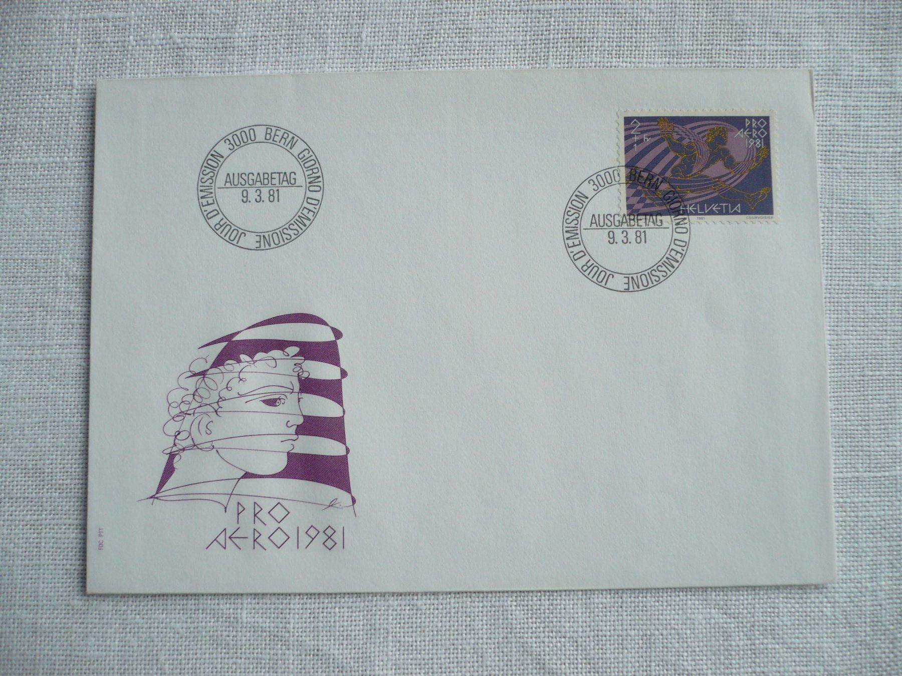 Tutti i francobolli: 1981 FDC Pro Aero SBK F48 – Usato da Zürich venduto da saltandpepper008