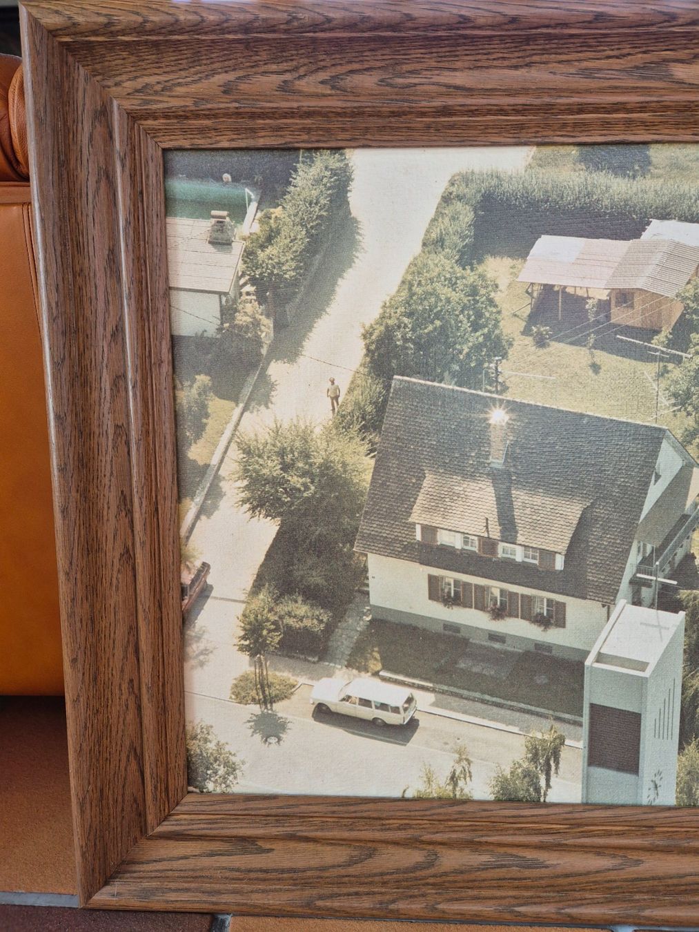 Cornici: Holzrahmen Gerahmtes Luftbild, ca. 1980 – Usato da Winkel venduto da Heuresis 1