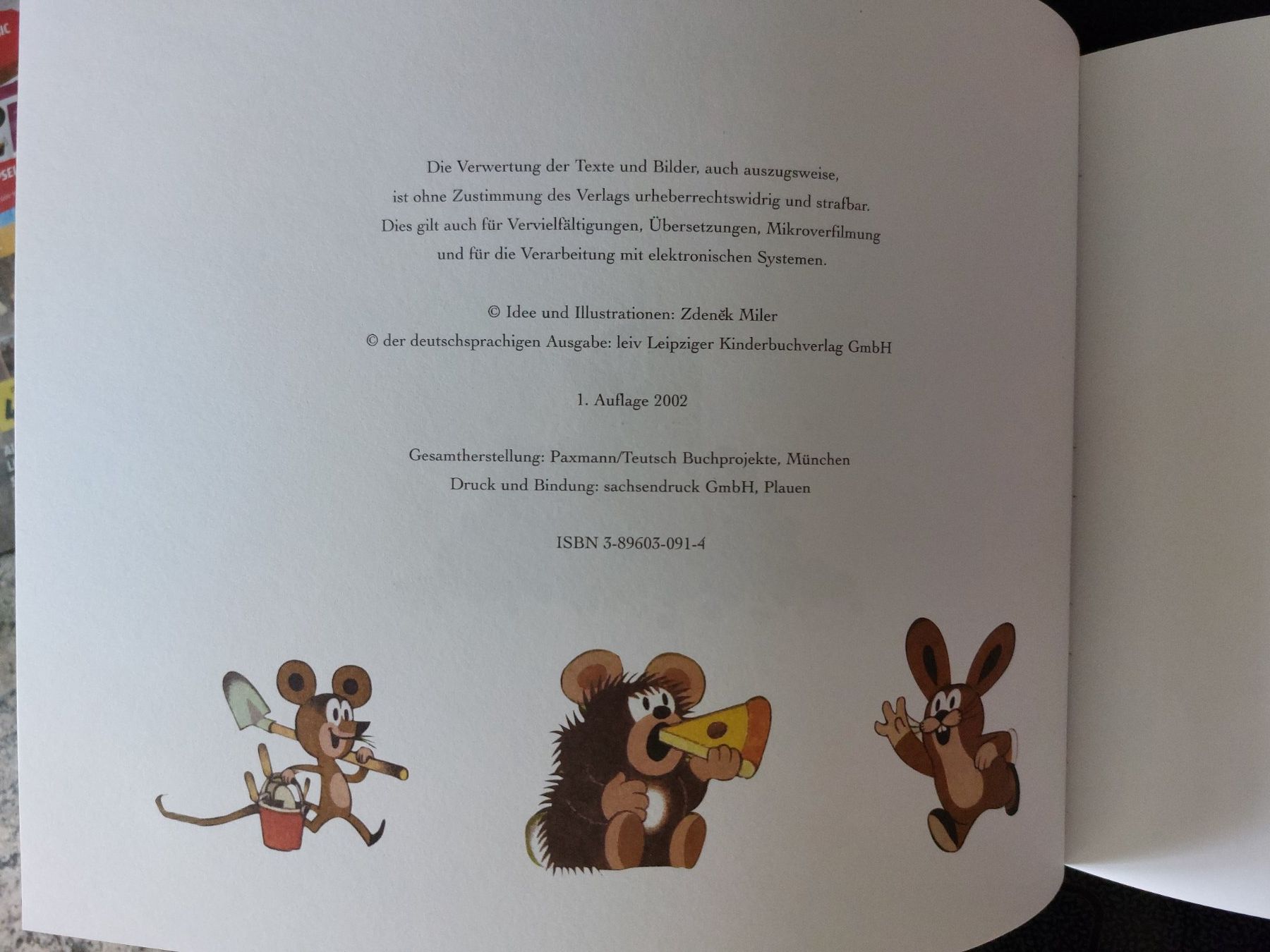 Libri: Der Maulwurf hilft der Maus /Buch neu – Nuovo (secondo la descrizione) da Unterseen venduto da Ruia3333 2