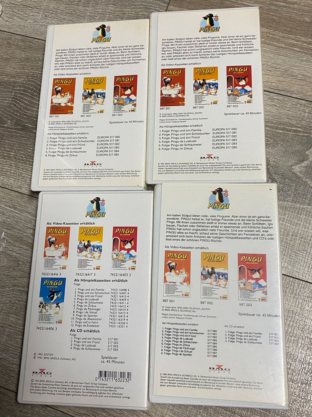 Alle VHS: Pingu 4x – Gebraucht aus Muri b. Bern von AdidasCollector 5