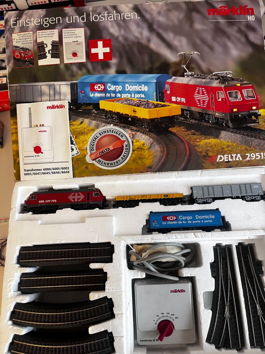 Märklin Modellini di ferrovie: Märklin H0 komplettes Einsteiger Set – Usato da Pfeffingen venduto da EdwinD01