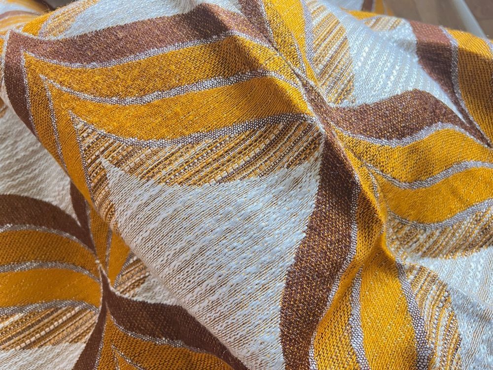 Tende: vintage Vorhang Orange Gelb – Usato da Chiasso venduto da ludi_a6 1
