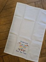 Baumwollhandtuch écru mit Stickerei