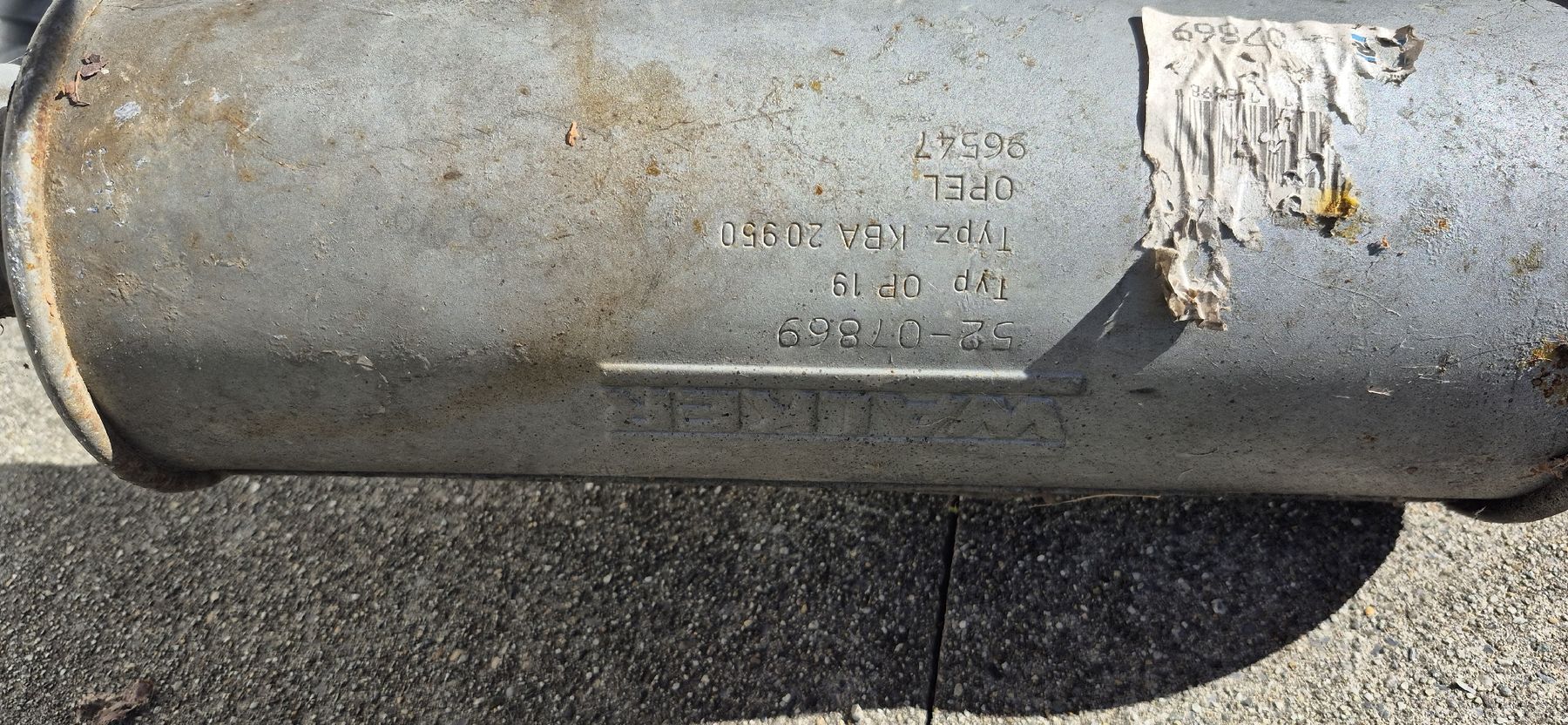 Opel Sistemi di scarico: Auspuff Opel Manta B CC – Usato da Ammerswil AG venduto da cyr_59bt 3