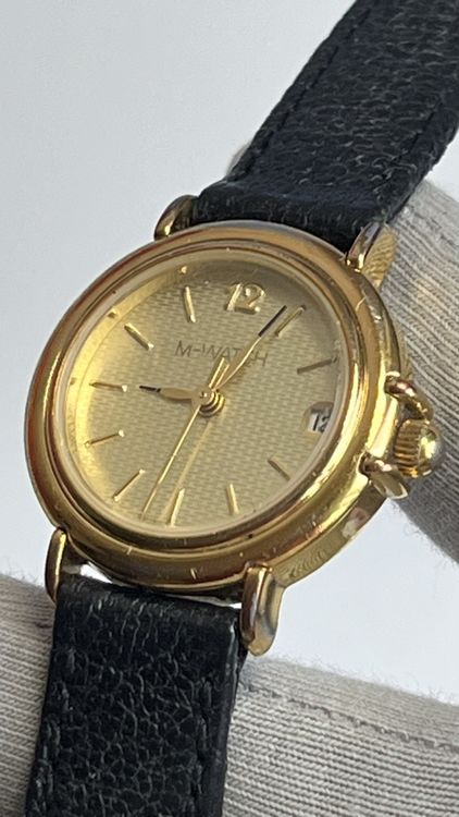 Orologi: M-Watch Damenuhr, Lederband – Usato da Grenchen venduto da chththl 3