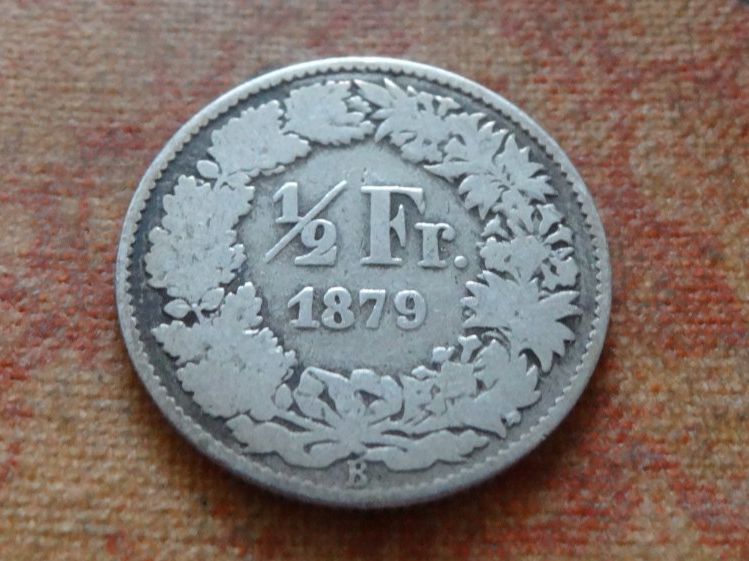 Tutti le monete: 1/2 Fr. 1879  (C) – Usato da Romanel-sur-Lausanne venduto da Swift13