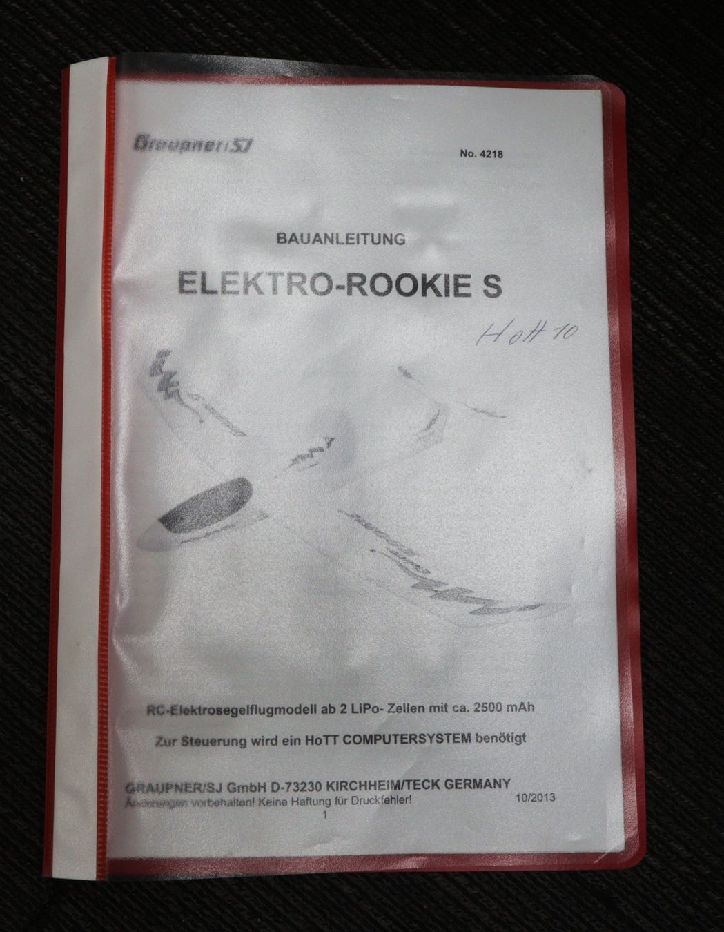 Graupner Modellismo RC: Graupner Rookie S Elektro-Segelflugmodell – Usato da Volketswil venduto da brockipfannenstil 7