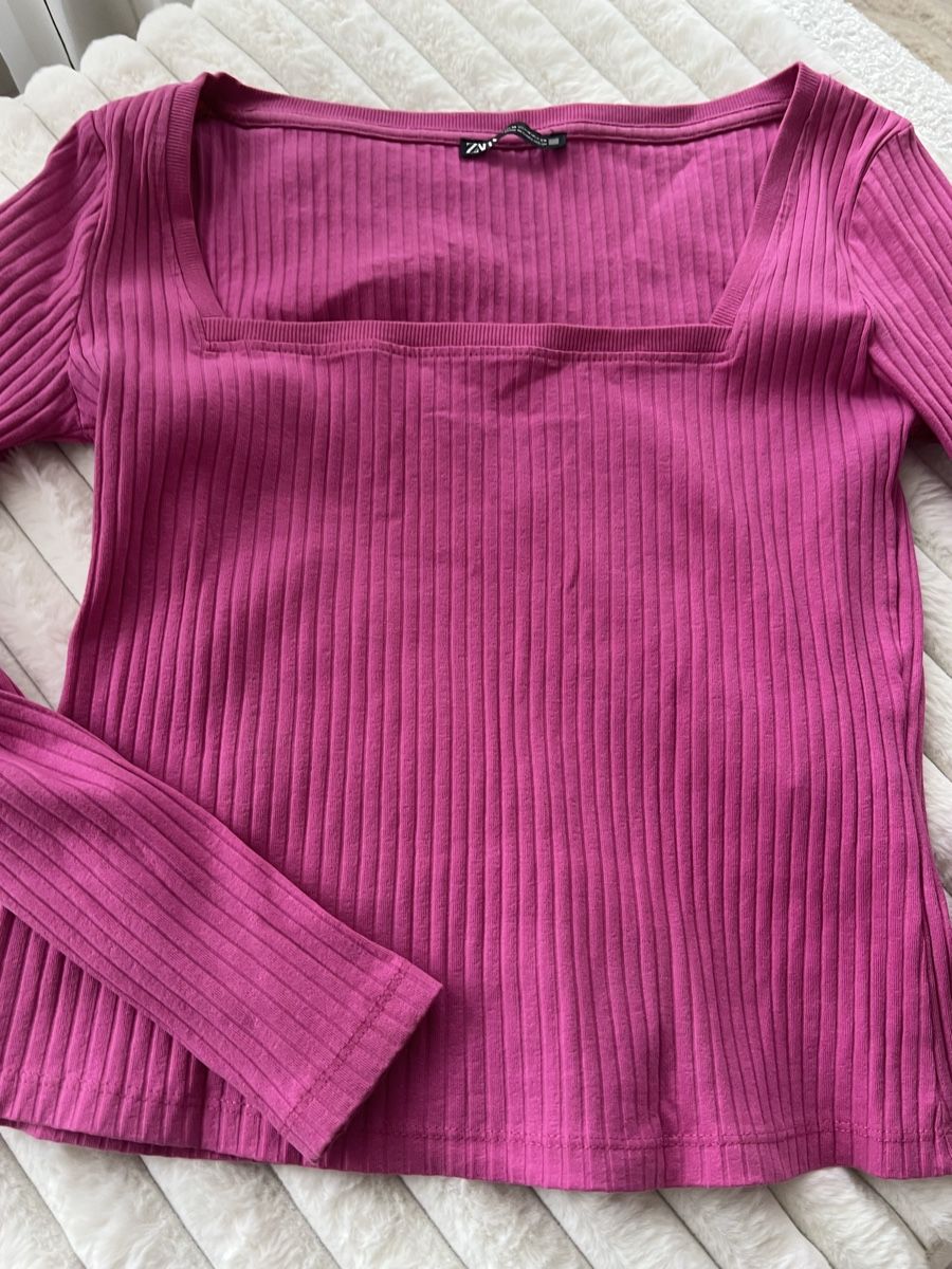 Zara Maglioni & Felpe: ZARA RIPP SWEATER PULLOVER PINK GR M – Usato da Basel venduto da theo-g77 3