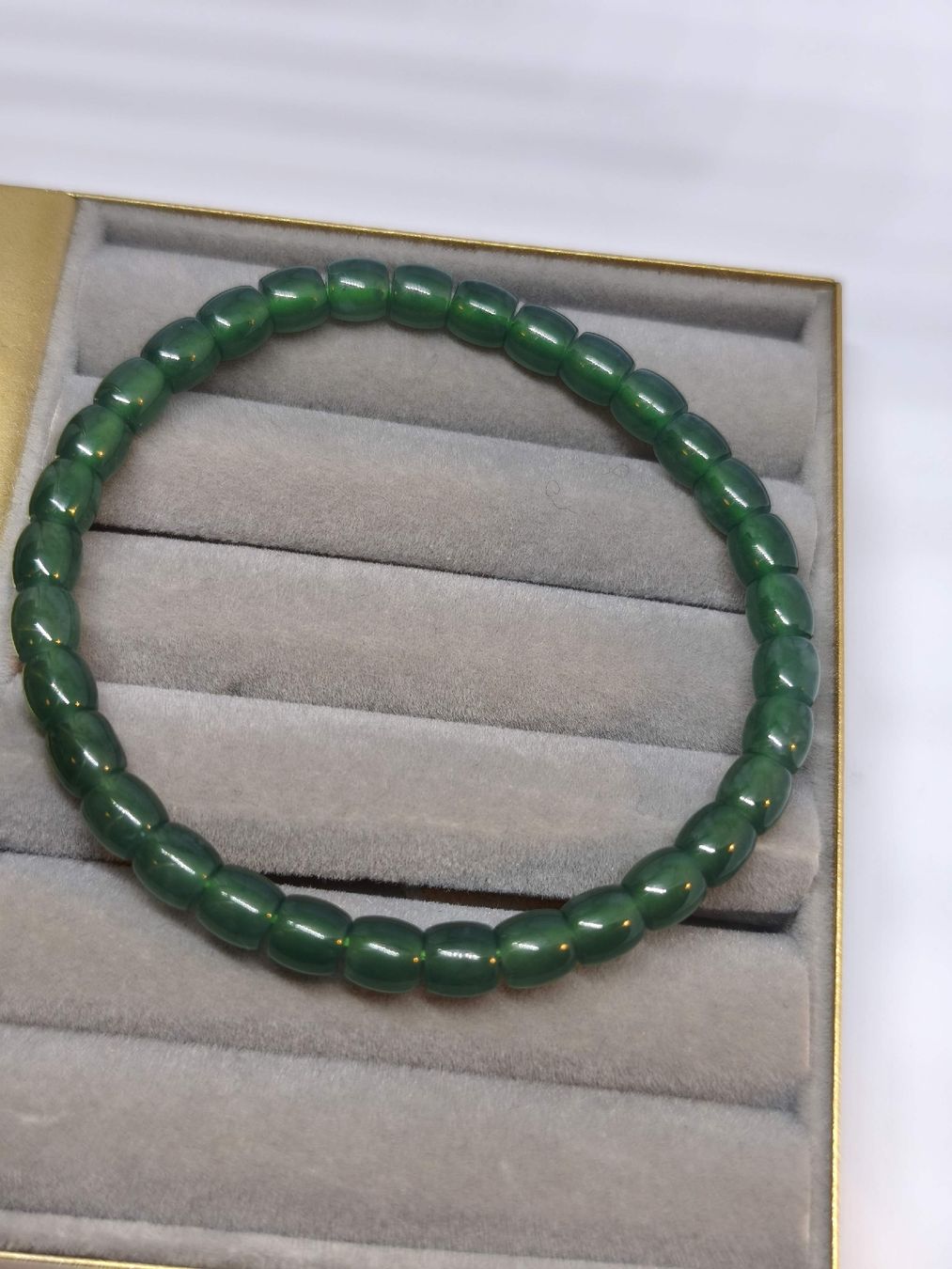 Bracciali & Braccialetti: Burmese Jade Armband, Durchmesser ca. 6cm – Nuovo (secondo la descrizione) da St. Gallen venduto da GIULESGG 2