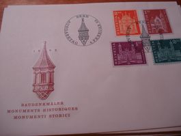 FDC Dauermarken  1963, hohe Werte, ungelaufen
