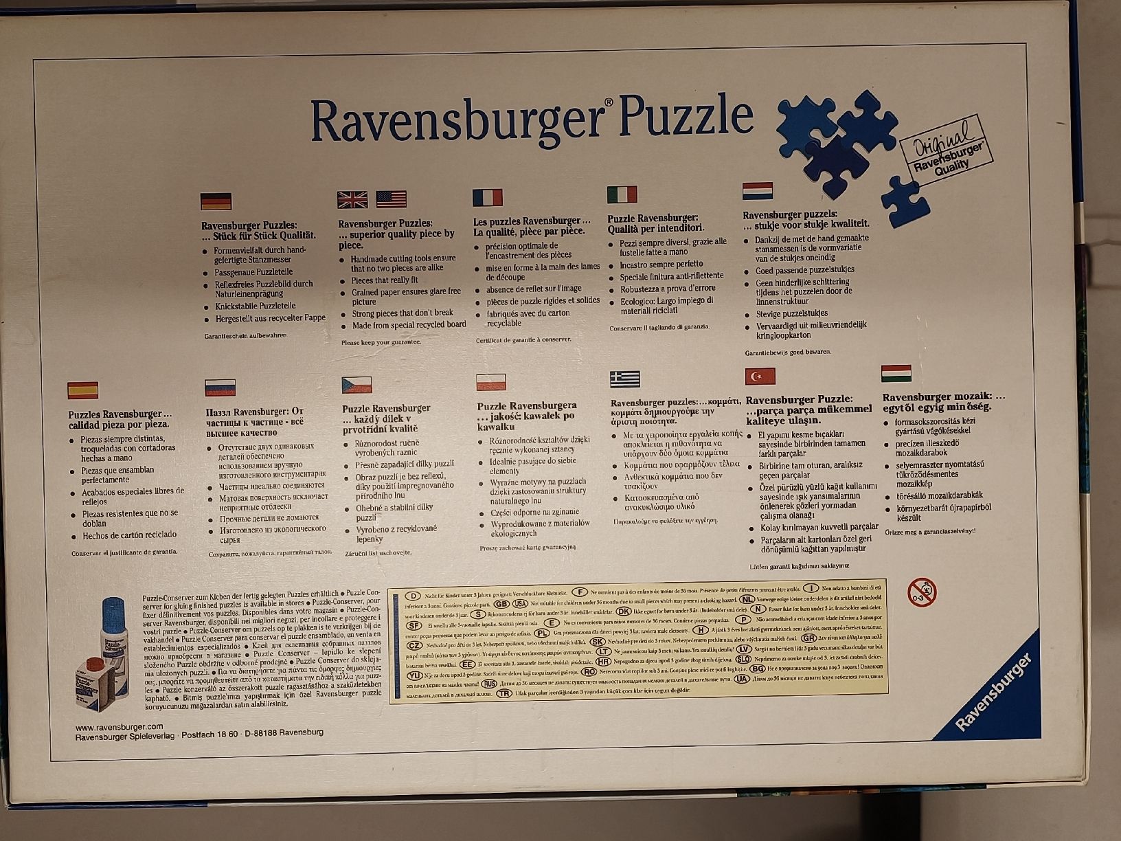 Ravensburger Puzzle: Ravensburger Puzzle – Usato da Bern venduto da pik_8mgh 1