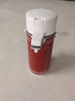 Thermoskanne rot Weiss Muster gebraucht 1.5 Liter