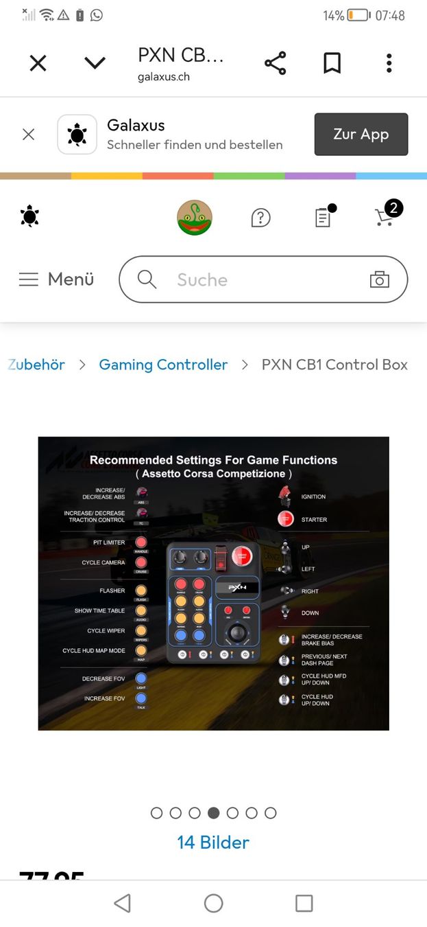 Controller: Simracing PXN BUTTONBOX – Usato da Altnau venduto da playboy 4