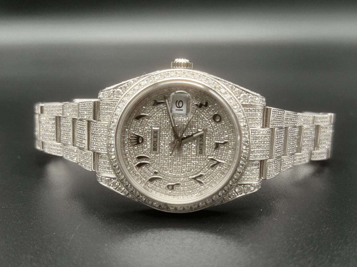 Rolex Orologi: Rolex Datejust 41mm 126300 full Iced out – Usato da Brugg AG venduto da Wristdeal 1