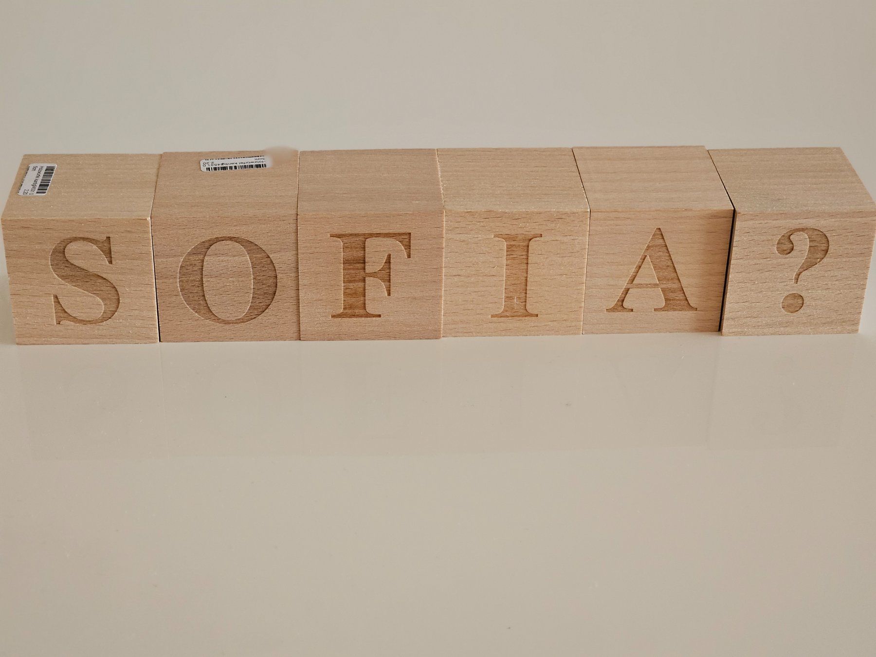 Spielzeuge: Deko "Sofia" - Holzklötze – Neu (gemäss Beschreibung) aus Luzern von J.Co 1