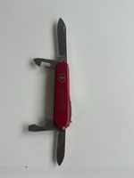Victorinox Taschenmesser rot gebraucht mit Werbelogo(2S4)