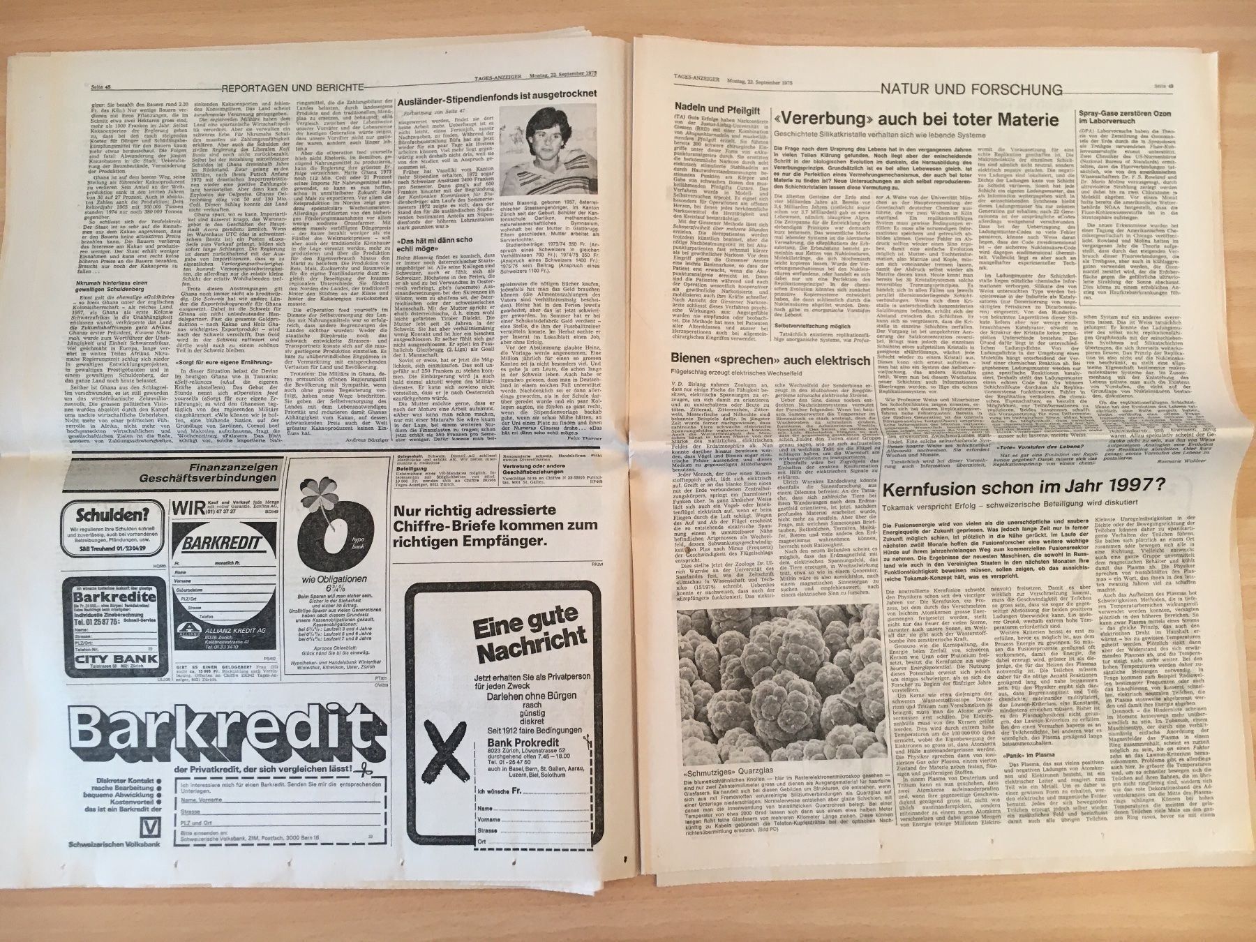Zeitschriften & Magazine: Tagesanzeiger vom 22. September 1975 – Gebraucht aus Luzern von Jiggy_8898 8