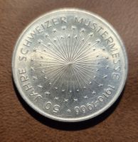 50 Jahre Schweizer Mustermesse 1916–1966, 15g 900 Silber