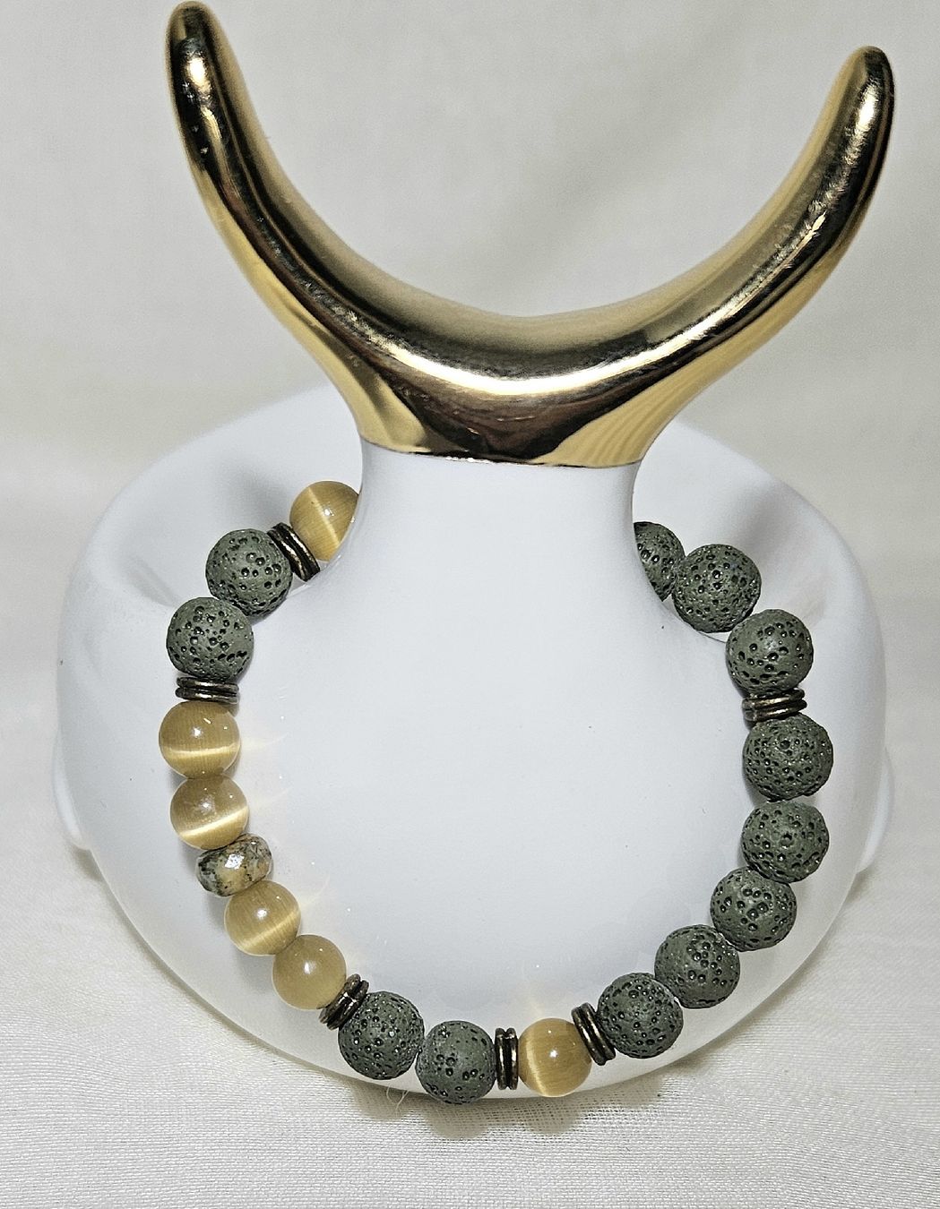 Armbänder & -reifen: olive Lavastein Mix-Armk. - Spendenaktion – Neu (gemäss Beschreibung) aus Unterkulm von Nachtigall 3
